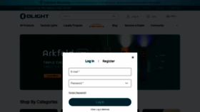 What Olightstore.com website looks like in 2024 