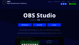 What Obsproject.com website looks like in 2024 