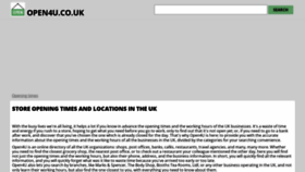 What Open4u.co.uk website looks like in 2024 