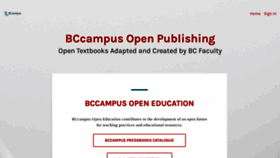 What Opentextbc.ca website looks like in 2024 