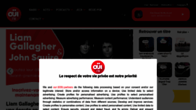 What Ouifm.fr website looks like in 2024 