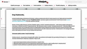 What Okazjum.pl website looks like in 2024 