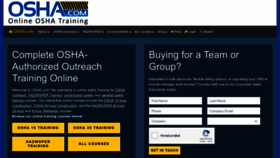 What Osha.com website looks like in 2024 