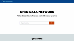 What Opendatanetwork.com website looks like in 2024 