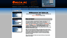 What Onlex.de website looks like in 2024 
