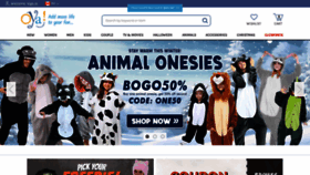 What Oyacostumes.ca website looks like in 2024 