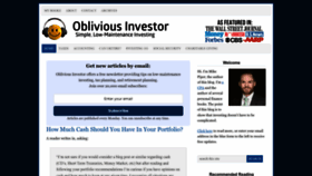 What Obliviousinvestor.com website looks like in 2024 