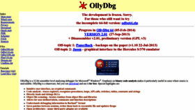 What Ollydbg.de website looks like in 2024 