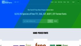 What Onlinewebfonts.com website looks like in 2024 
