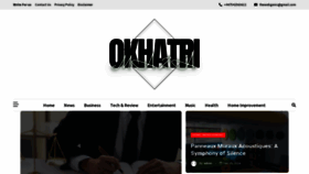What Okhatrimaza.net website looks like in 2024 