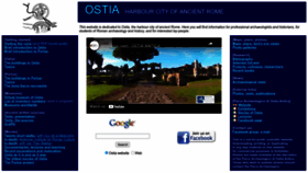 What Ostia-antica.org website looks like in 2024 
