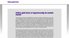 What Onlinegeldlenen.org website looks like in 2024 