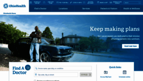 What Ohiohealth.com website looked like in 2024 (1 year ago)