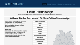 What Online-strafanzeige.de website looks like in 2024 