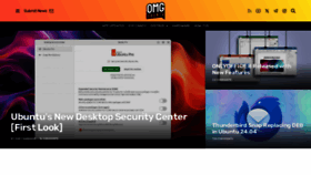 What Omgubuntu.co.uk website looks like in 2024 