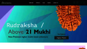 What Ommrudraksha.com website looks like in 2024 