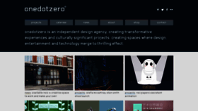 What Onedotzero.com website looks like in 2024 