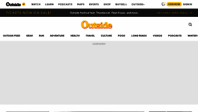 What Outsideonline.com website looks like in 2024 