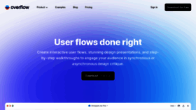 What Overflow.io website looks like in 2024 