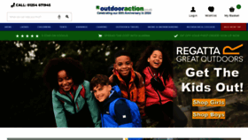 What Outdooraction.co.uk website looks like in 2024 