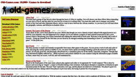 What Old-games.com website looks like in 2024 
