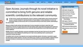 What Openaccessjournals.com website looks like in 2024 