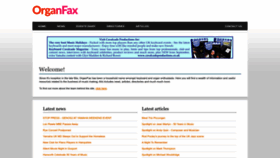 What Organfax.co.uk website looks like in 2024 