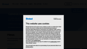What Orsted.com website looks like in 2024 