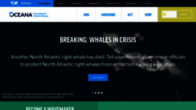 What Oceana.org website looks like in 2024 