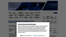 What Onlinemarketing-praxis.de website looks like in 2024 