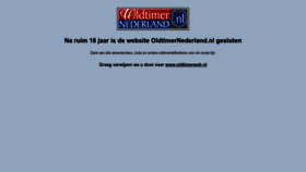 What Oldtimernederland.nl website looks like in 2024 