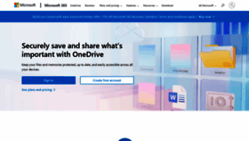 What Onedrive.com website looks like in 2024 