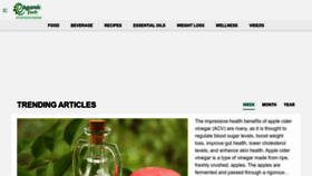 What Organicfacts.net website looks like in 2024 