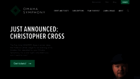 What Omahasymphony.org website looked like in 2024 (1 year ago)