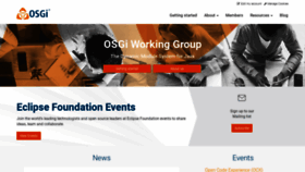What Osgi.org website looks like in 2024 
