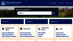 What Oxford.gov.uk website looks like in 2024 