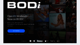 What Openfit.com website looks like in 2024 