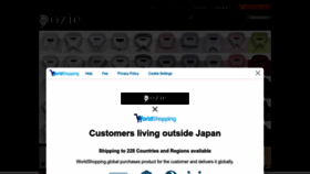 What Ozie.co.jp website looks like in 2024 