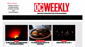 What Ocweekly.com website looks like in 2024 