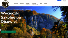 What Ojcow.pl website looked like in 2024 (1 year ago)