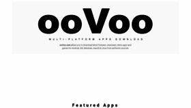 What Oovoo.com website looks like in 2024 