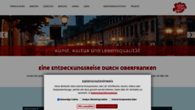 What Oberfranken.de website looks like in 2024 
