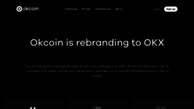 What Okcoin.com website looks like in 2024 