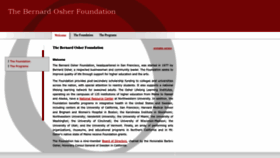 What Osherfoundation.org website looks like in 2024 