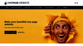 What Onepage.website website looks like in 2024 