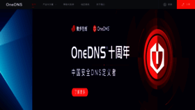 What Onedns.net website looks like in 2024 