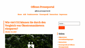 What Offenes-presseportal.de website looks like in 2024 