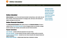 What Online-calculator.org website looks like in 2024 