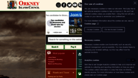 What Orkney.gov.uk website looks like in 2024 