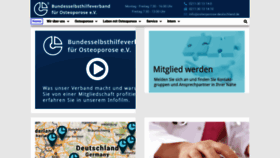 What Osteoporose-deutschland.de website looks like in 2024 